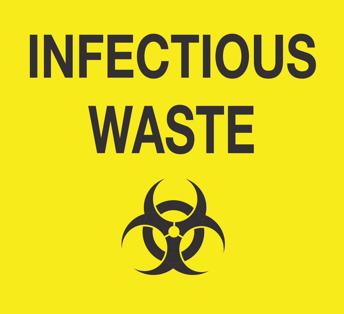 Printed Infectious Waste Bags LDPE Yellow 38 um (Code: PIWB27)